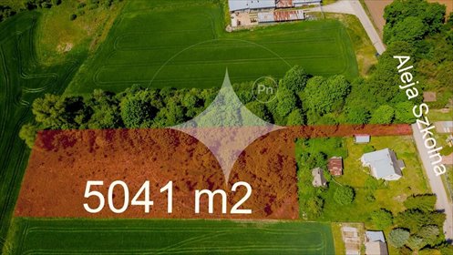 działka na sprzedaż 5041m2 działka Krynki, Aleja Szkolna