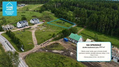 Do sprzedania działka 2177 m² w Domatówku z możliwością podziału działka Domatówko, Sosnowa