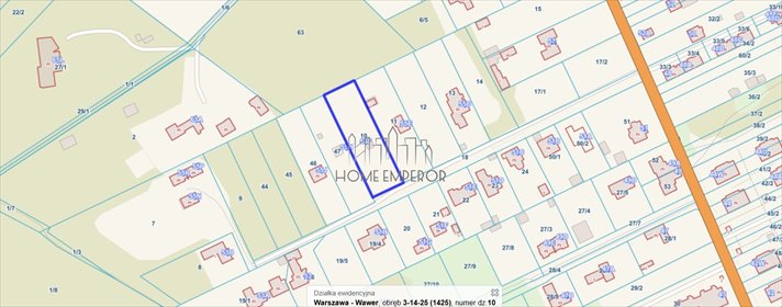 Działka 1891 m² z warunkami zabudowy w Wawrze. działka Warszawa, Wawer, Ogórkowa