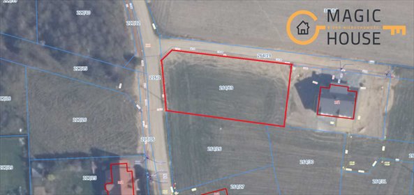 Polecam działkę 1249 m² w Gowinie - narożna, płaska, media w drodze działka Gowino, Żonkilowa