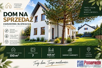 Dom bliźniaczy 150 m² z dużym potencjałem. dom Pilchowo