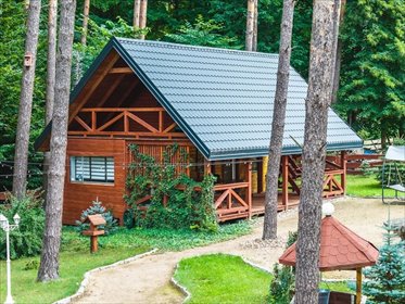Na sprzedaż urokliwy domek nad jeziorem Kalwa w Siedliskach dom Siedliska