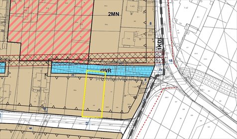 działka na sprzedaż 770m2 działka Jaworowa, Narożna