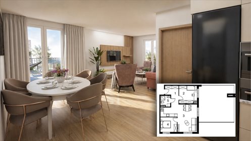 Nowoczesne 3-pokojowe mieszkanie 59,3 m² z tarasem - polecam! mieszkanie Stargard, Nadbrzeżna