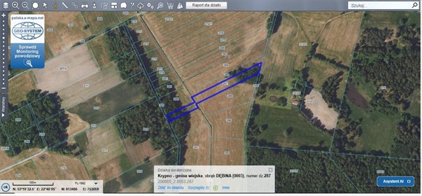 działka na sprzedaż 5000m2 działka Dębina