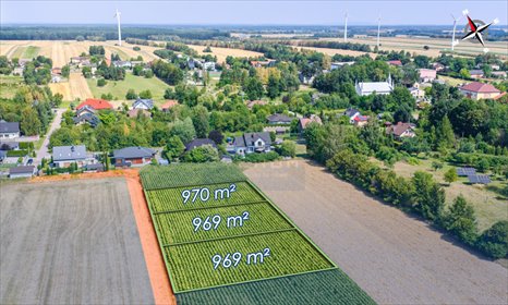 działka na sprzedaż 970m2 działka Mykanów, Spokojna