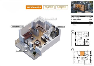 mieszkanie na sprzedaż 26m2 mieszkanie Bydgoszcz, Wyżyny, Łomżyńska