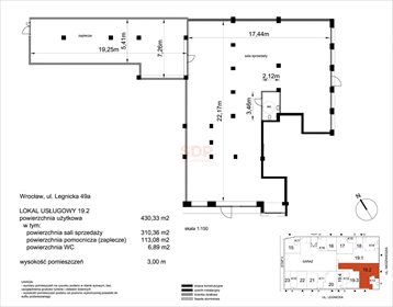 lokal użytkowy na sprzedaż 427m2 lokal użytkowy Wrocław, Stare Miasto, Szczepin, Legnicka