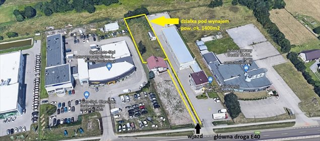 działka na wynajem 1400m2 działka Rzeszów, Lwowska