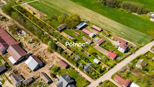 Sprzedam działkę 3700 m² z warunkami zabudowy i dostępem asfalt działka Folwarki Małe
