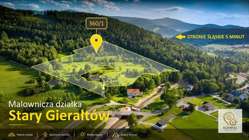 Polecam dużą działkę 53 000 m² z panoramicznym widokiem w Starym Gierałtowie działka Stary Gierałtów