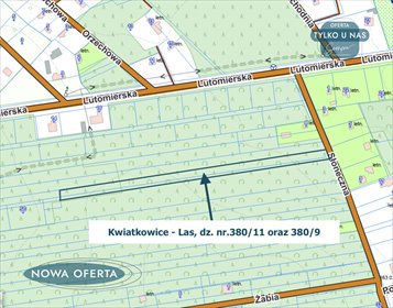 Działka 3597 m² w Kwiatkowicach-Las (idealna na rekreację) działka Kwiatkowice-Las, Słoneczna