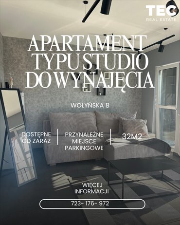 Wynajmę nowoczesne studio z panoramicznym widokiem w Rzeszowie mieszkanie Rzeszów, Wołyńska