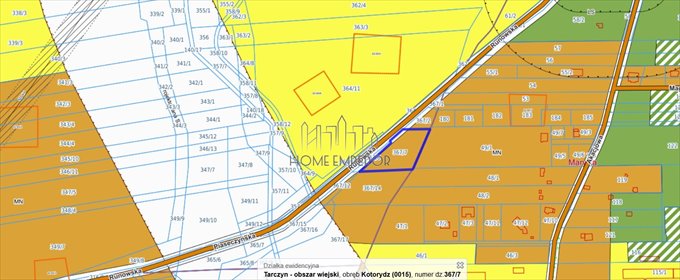 działka na sprzedaż 3770m2 działka Kotorydz, Runowska