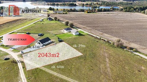 Działka budowlana 2043 m² blisko jeziora - Szubin działka Gąbin, Leśna