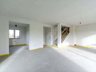 Nowoczesny dom bliźniaczy 165 m2 z garażem i dużym poddaszem dom Chrzanów Mały