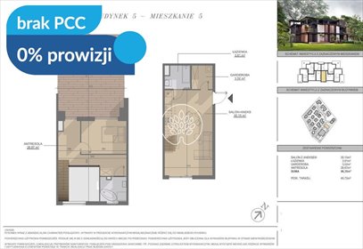 Nowoczesne mieszkanie z antresolą i tarasem 40 m². mieszkanie Lubicz Dolny, Kortowa