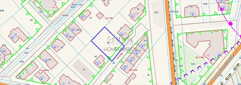 działka na sprzedaż 741m2 działka Warszawa, Białołęka, Nowodwory, Książkowa