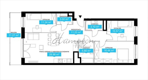 Luksusowy 4-pokojowy apartament 93m2 z balkonem w Woli mieszkanie Warszawa, Wola, Juliana Konstantego Ordona