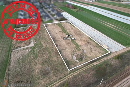 Na sprzedaż działka usługowa 59 arów w Raciborowicach działka Raciborowice