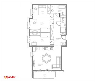 Nowoczesne 4-pokojowe mieszkanie z balkonem i windą mieszkanie Łódź, Piekarska