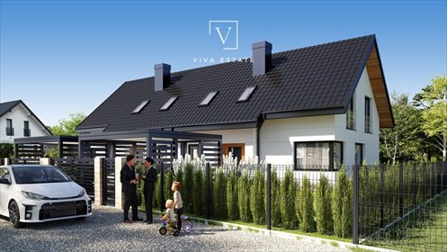 Nowoczesny dom bliźniaczy 130 m², 2 miejsca garażowe dom Ustanów, Głogowa