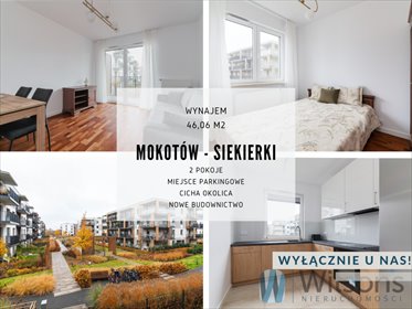 mieszkanie na wynajem 46m2 mieszkanie Warszawa, Mokotów, Dywizjonu AK "Jeleń"