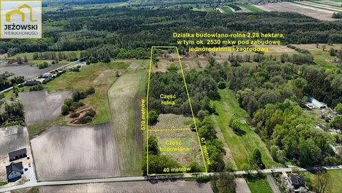 Działka 2,28 ha z zabudową, blisko Chełma i Zalewu działka Strachosław