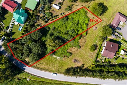 działka na sprzedaż 1900m2 działka Łukanowice
