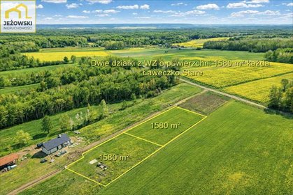 Działka 1580 m² pod dom w Ławeczku Starym, lasy i spokój działka Ławeczko Stare
