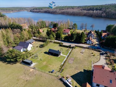 Gotowy domek nad jeziorem z sauną i działką 1503 m² dom Wynki