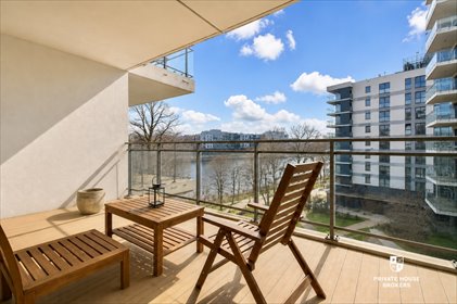 Przestronne 3 pokoje z balkonami nad Odrą w River Point mieszkanie Wrocław, Kępa Mieszczańska, Mieszczańska