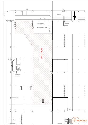 Na wynajem magazyn 1478 m² z własną bramą w Warszawie magazyn Warszawa, Praga-Północ, Jagiellońska