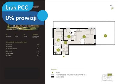 Nowoczesne 3-pokojowe mieszkanie z balkonem i ogródkiem mieszkanie Bydgoszcz, Flisy, Mińska