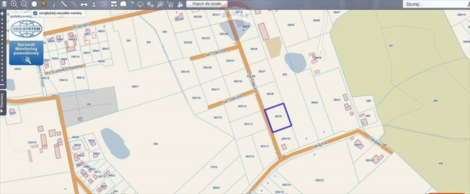 działka na sprzedaż 3007m2 działka Kicin, św. Jakuba