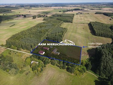 Funkcjonalne siedlisko 9925 m2 z warsztatem i garażem dom Gilwa