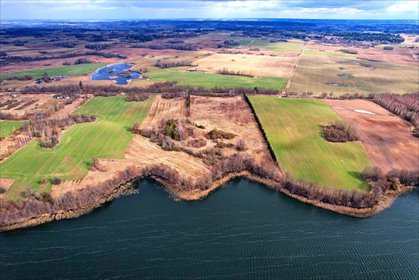 Na sprzedaż działka 40 ha nad jeziorem z linią brzegową działka Garbas Drugi