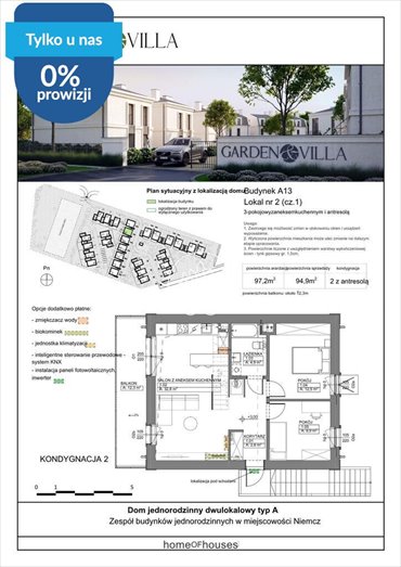 Dwupoziomowy dom z ogródkiem, nowoczesne technologie mieszkanie Niemcz, Kolonijna
