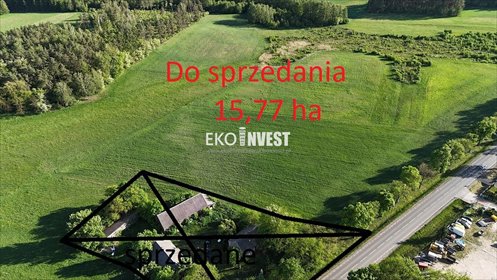 Duża działka rolna 15,77 ha z dostępem do lasu. działka Perzanowo, Perzanowo