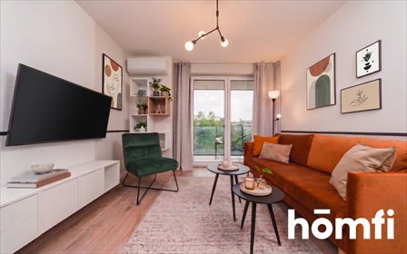 Na wynajem przestronne 2-pokojowe mieszkanie 43 m² z balkonem w Krakowie mieszkanie Kraków, Podgórze, pl. Bohaterów Getta