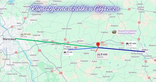 Zapraszam do zakupu działki 10 369 m² w Gójszczu z możliwością budowy i rekreacji działka Gójszcz, Akacjowa