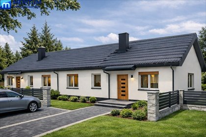 Nowoczesny dom bliźniak 85 m2 z dużą działką 650 m2 dom Korytów