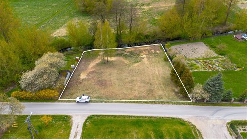 Działka 1716 m² nad rzeką, media, MPZP, Głusk działka Mętów