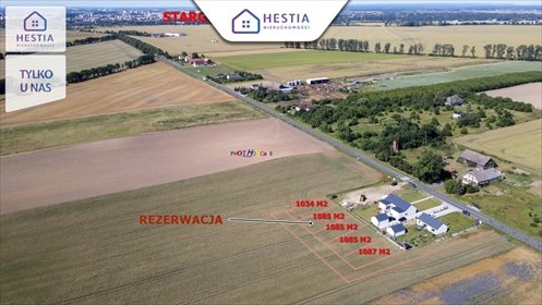 działka na sprzedaż 1087m2 działka Grabowo