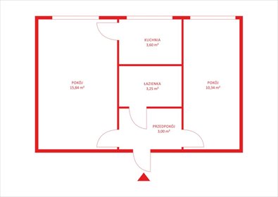 Zapraszam do obejrzenia funkcjonalnego 2-pokojowego mieszkania 36 m² w Gdańsku mieszkanie Gdańsk, Orunia, Szafirowa