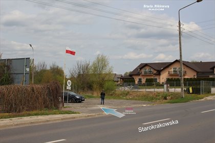 działka na sprzedaż 2211m2 działka Radom, Żakowice, Starokrakowska