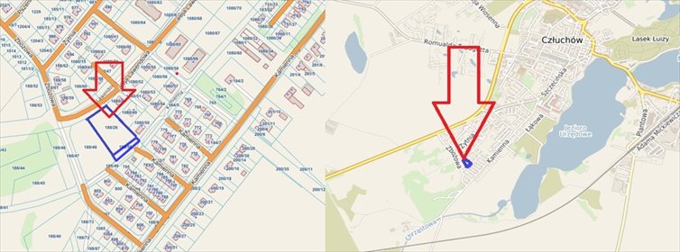 działka na sprzedaż 3619m2 działka Człuchów