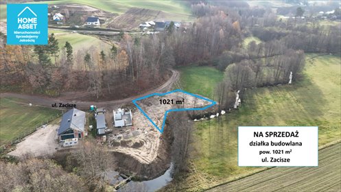 działka na sprzedaż 1021m2 działka Przetoczyno, Zacisze