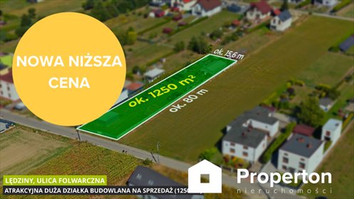Zapraszam do zakupu działki 1250 m² z projektem domu w Lędzinach działka Lędziny, Folwarczna