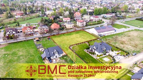 działka na sprzedaż 2126m2 działka Koszęcin, Jesienna